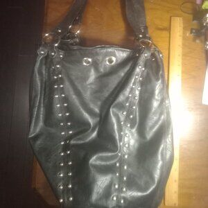 PIPER & BLUE Vegan Leather Black Shoulder Bag